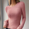 Noreen | Zachte Pluche Lange Mouwen Top