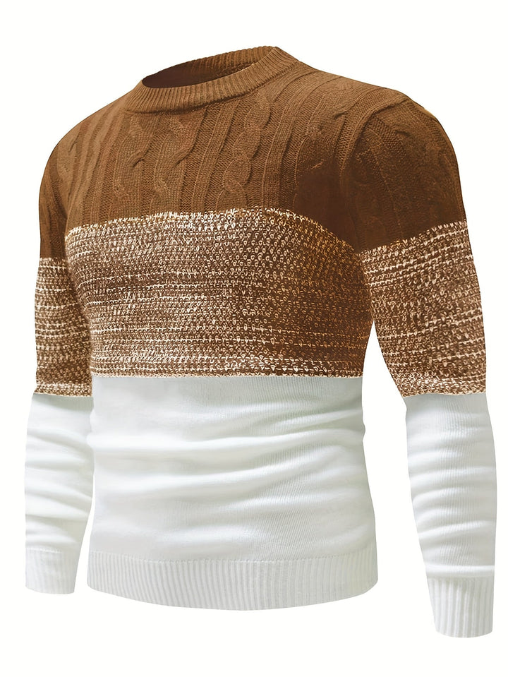 Graham | Kleur-Block Crew Neck Trui