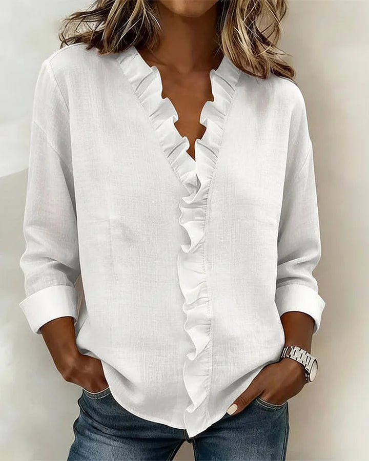 Chloe | Lichtgewicht V-Hals Blouse