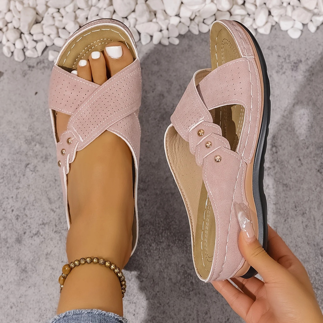 Charlotte | Premium Orthopedische Wedge Sandalen