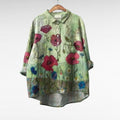 Krista | Casual Artistieke Kraag Blouse