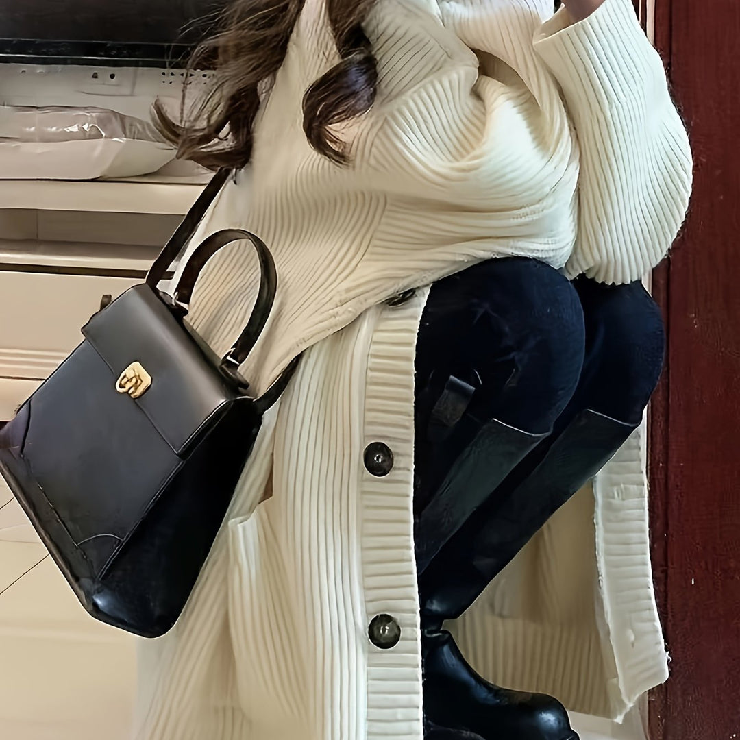 Maisie | Ontspannen Knop-Front Cardigan