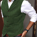 Byron | Verfijnde Haringbone Gilet