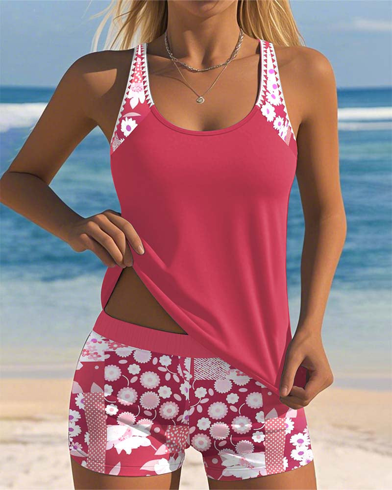 Stella | Trendy Geprinte Badpak Set