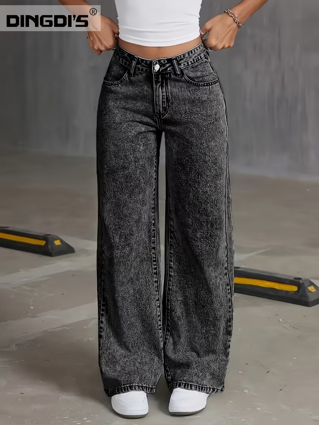 Tamsin | Hoge Taille Wijd-Leg Jeans