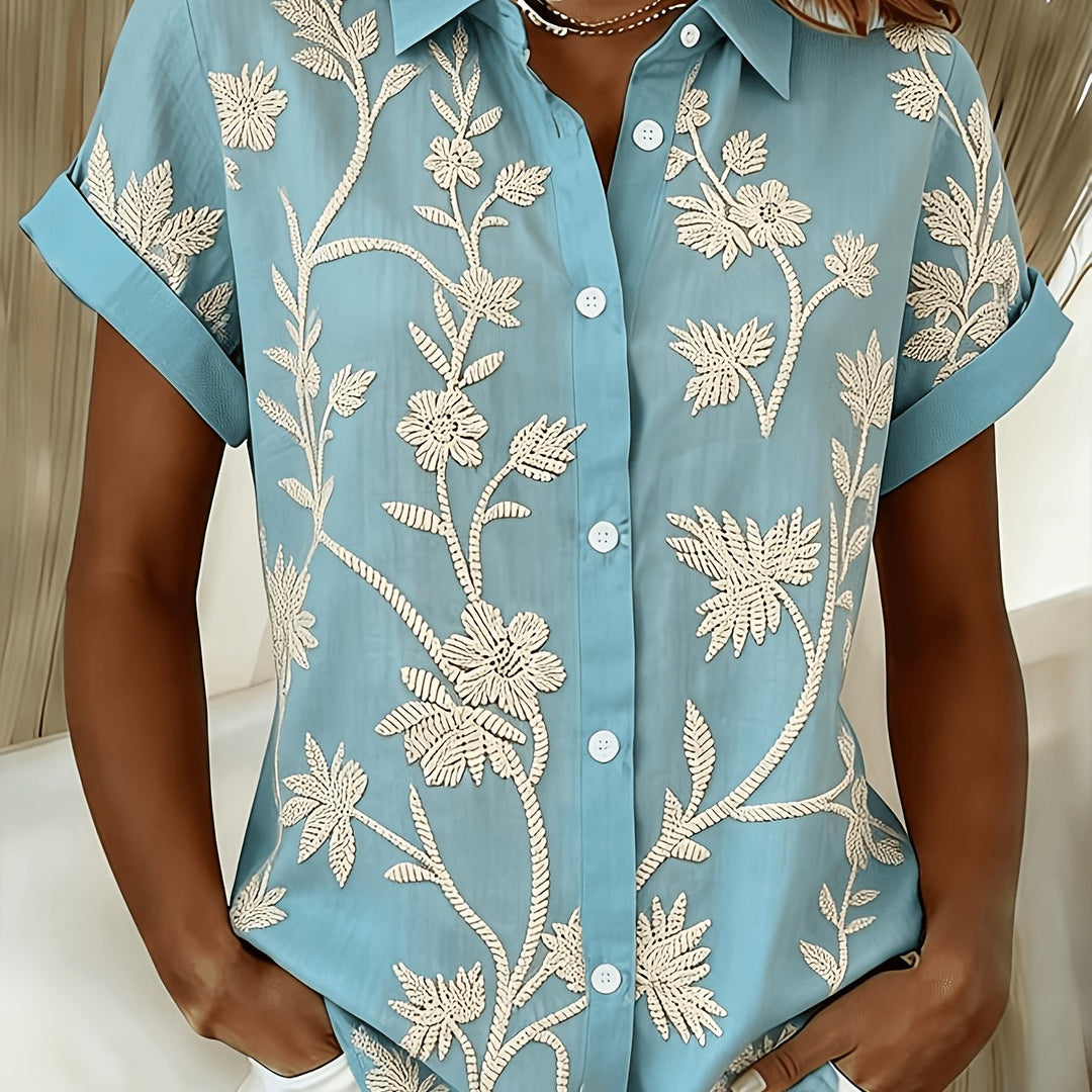Regina | Botanische Print Shirt