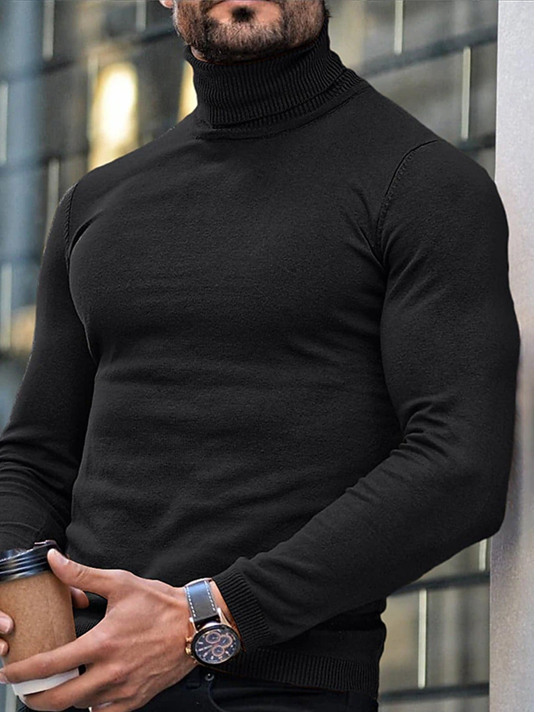Dominic | Verfijnde Hoge Hals Turtleneck