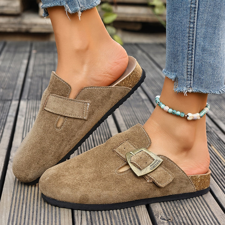 Winona | Slip-On Mules met Gespdetails