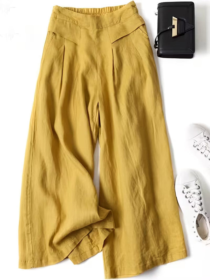 Valeria | Ademend Losse Wijde Pantalon