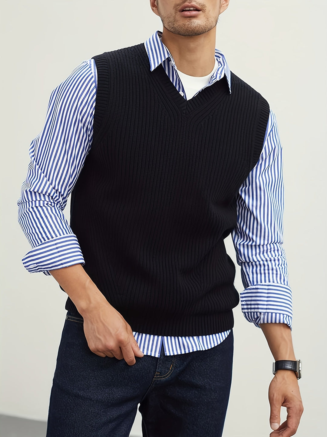 Ellis | Classic V-hals Sweater Vest