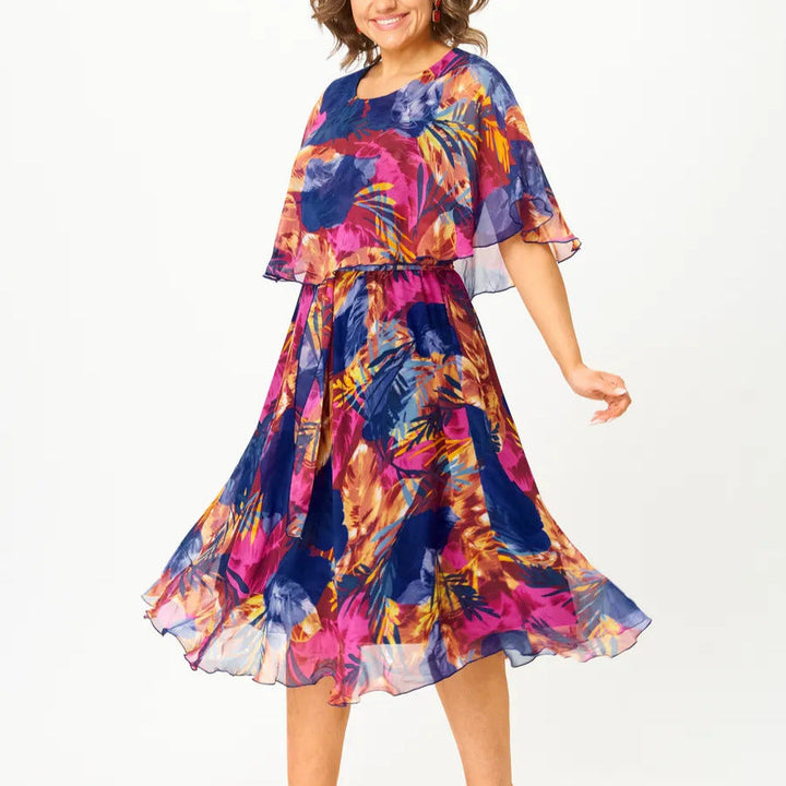 Eileen | Bloemen Midi Jurk
