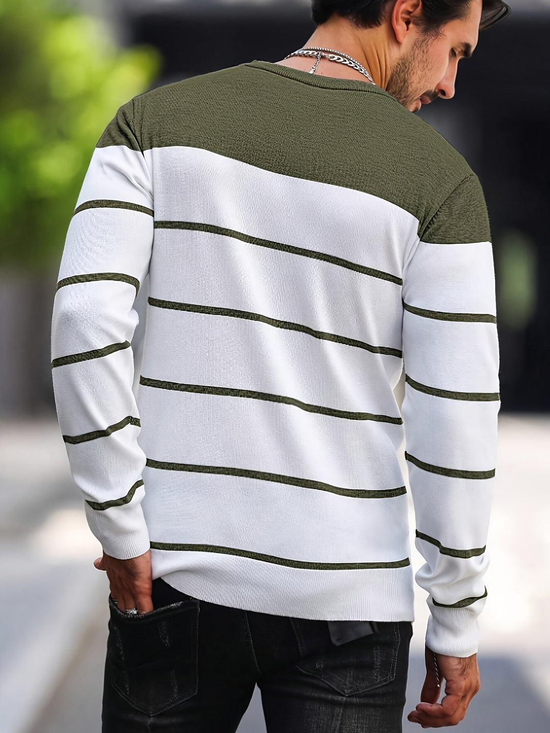 Henry | Gestreepte Crew Neck Trui