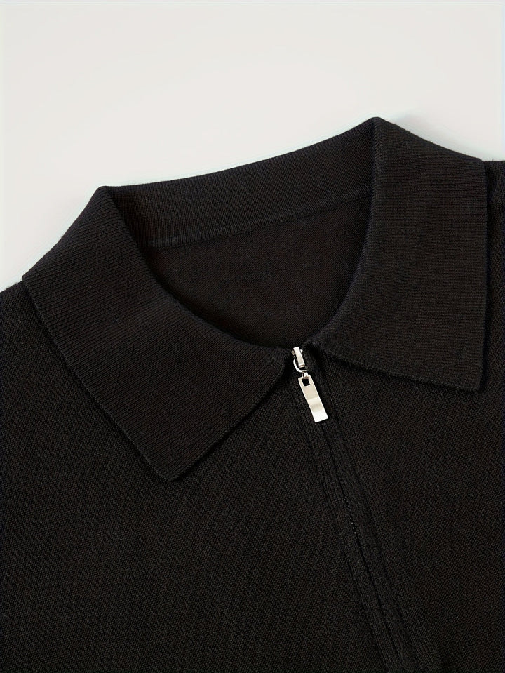 Donovan | Verfijnde Quarter-Zip Polo Sweater