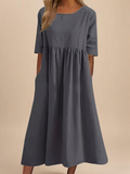 Miranda | Klassieke Mid Sleeve Jurk
