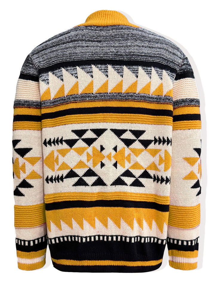 Callum | Patroon Gevoerde Cardigan