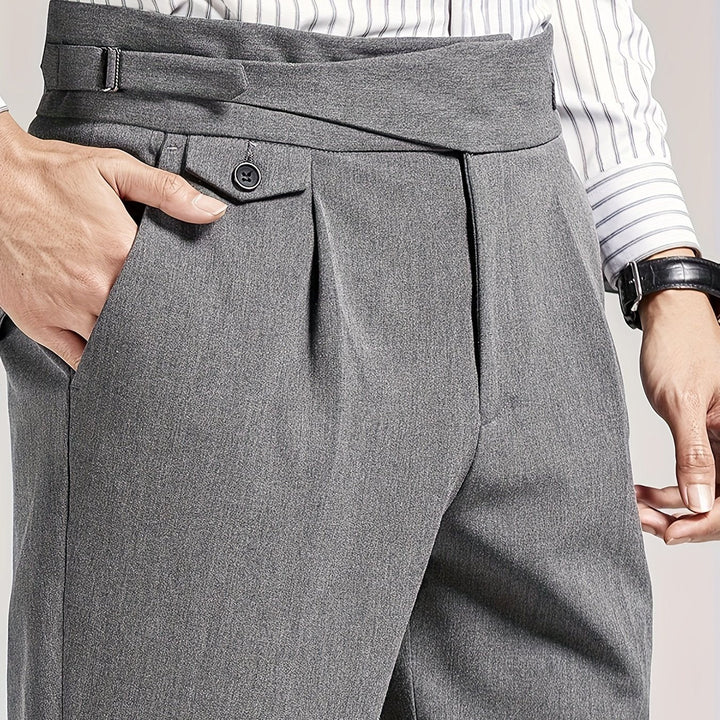 Carter | Op maat gemaakte geplooide broek