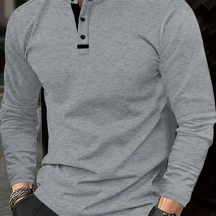 Jasper | Verfijnde Lange Mouwen Henley