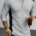 Curtis | Getextureerde Lange Mouwen Henley