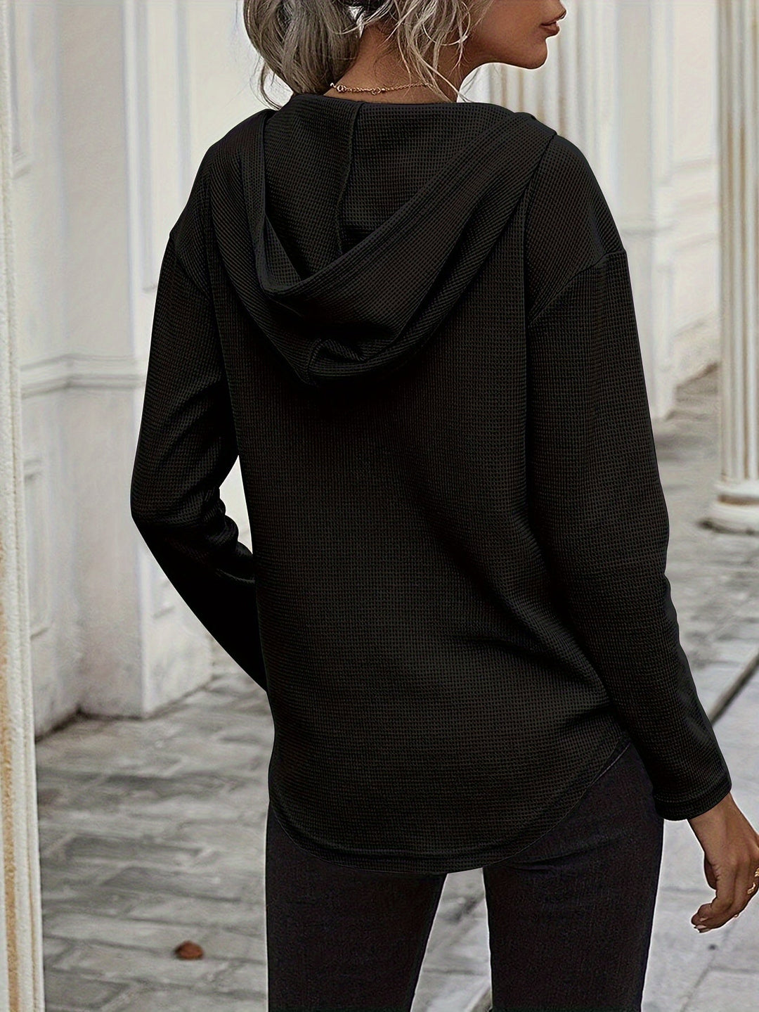 Kendra | Ontspannen V-Hals Hoodie
