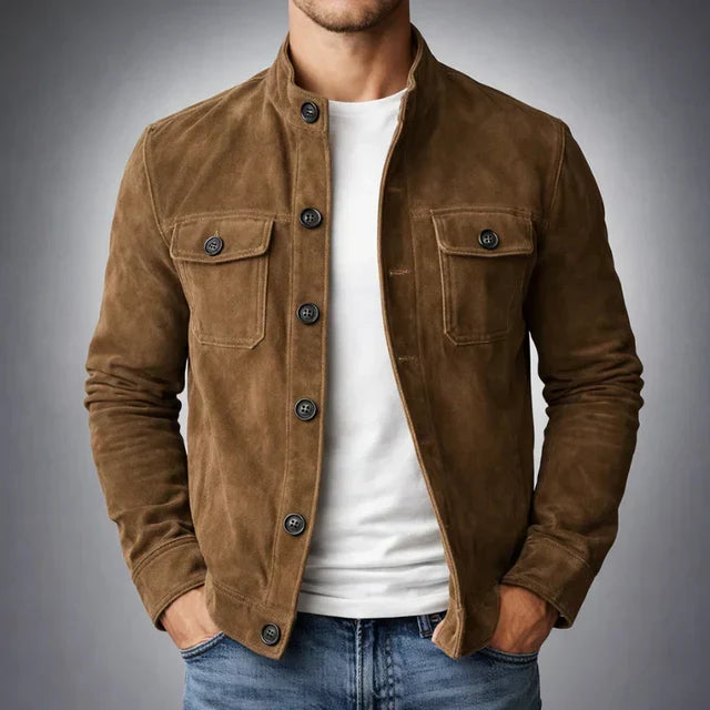 Jacob | Klassieke Suède Pocket Jacket
