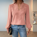 Marlene | Elegante Blouse met Kantafwerking