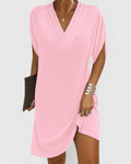 Brittany | Casual V-hals Mini Jurk