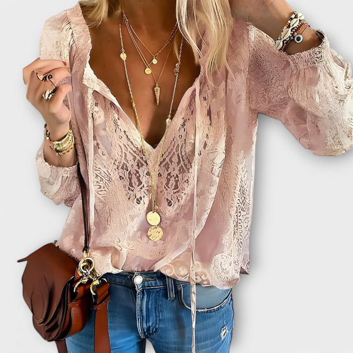 Fleur | Romantische Blouse met Strik