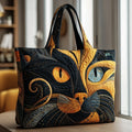Nicole | Stijlvolle Kat Kunst Tote Bag