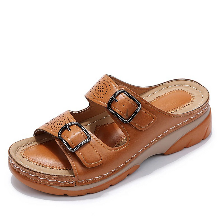 Genevieve | Gevoerde Comfort Sandalen