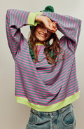 Paula | Gestreepte Ronde Hals Pullover
