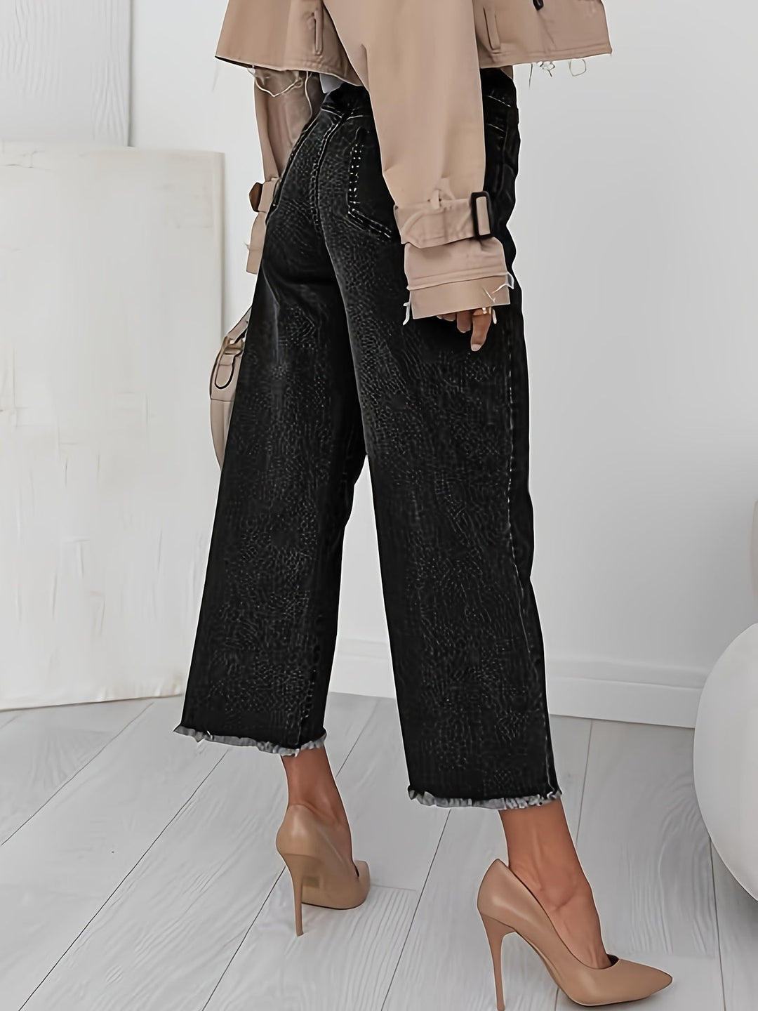Denise | Op Maat Gemaakte Cropped Rechte Jeans