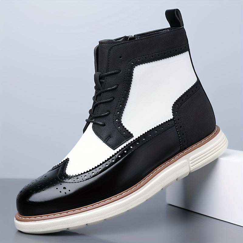 Lawrence | Verfijnde Wingtip Enkellaarzen