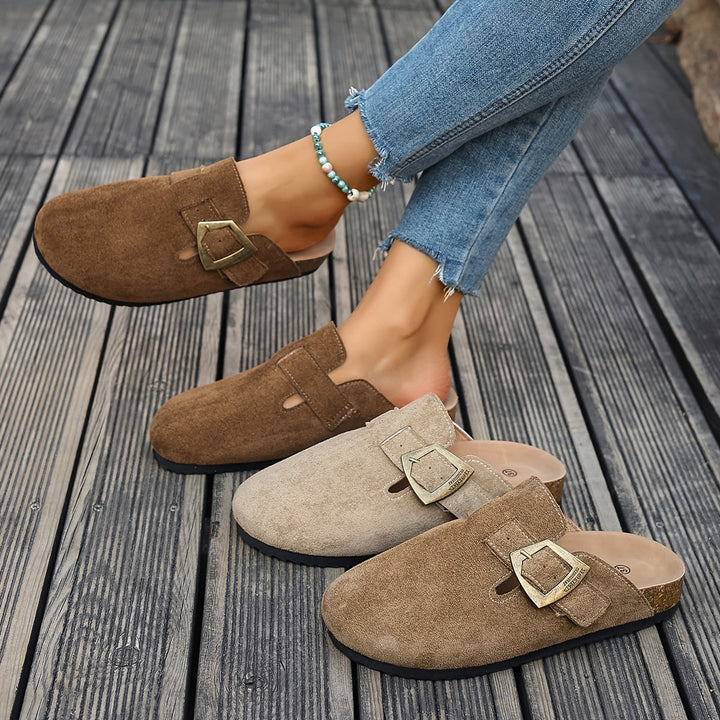 Winona | Slip-On Mules met Gespdetails