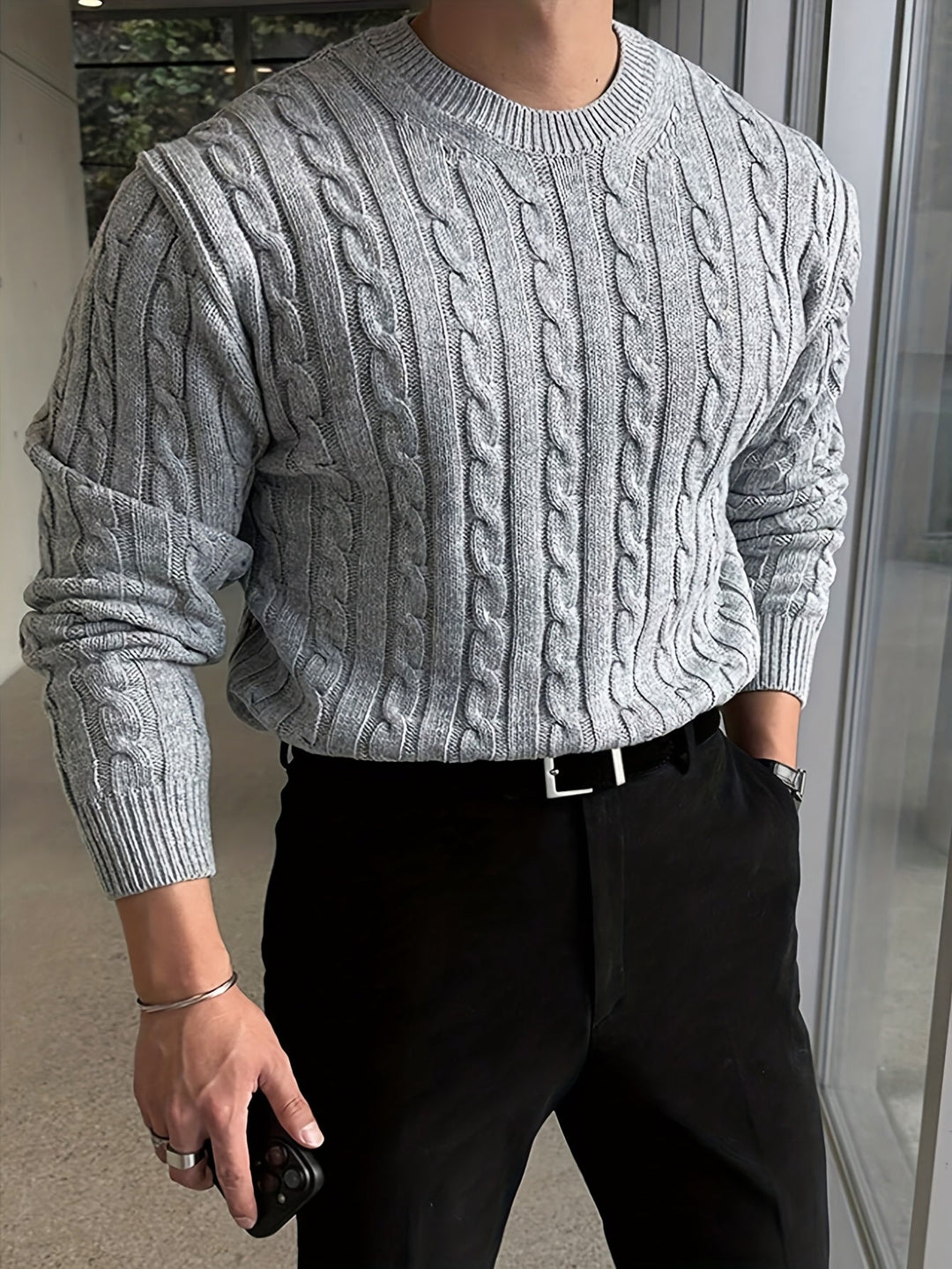 Preston | Gedraaide Kabel Pullover Sweater