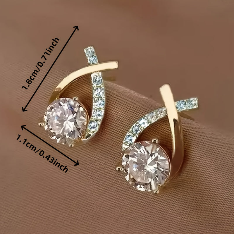 Cheryl | Stijlvolle Stud Oorbellen van Cubic Zirconia