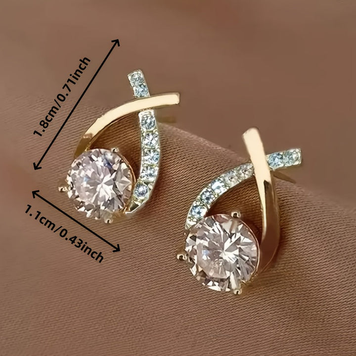 Cheryl | Stijlvolle Stud Oorbellen van Cubic Zirconia