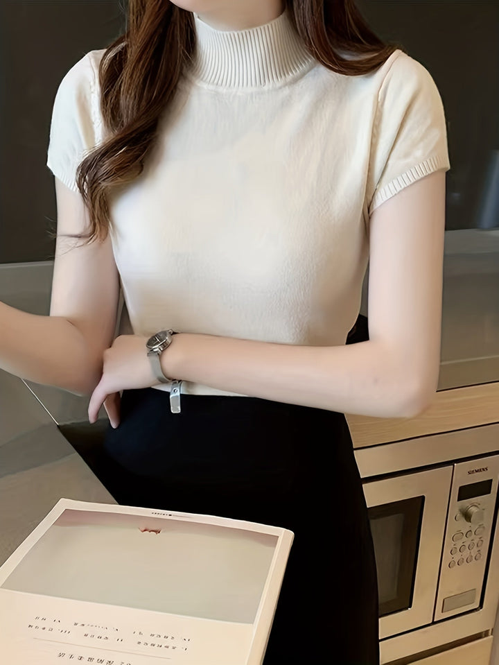 Della | Verfijnde Mock-Neck Top