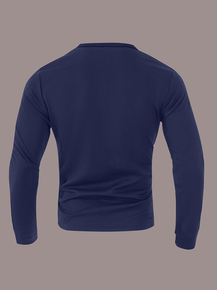 Curtis | Getextureerde Lange Mouwen Henley