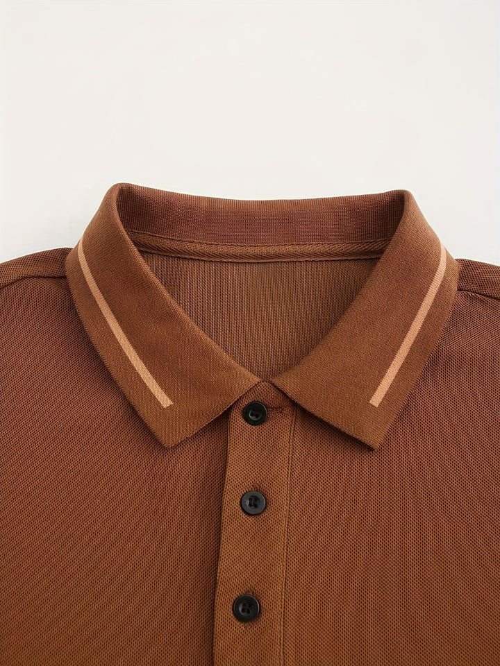Dalton | Verfijnde Lange Mouwen Polo Shirt