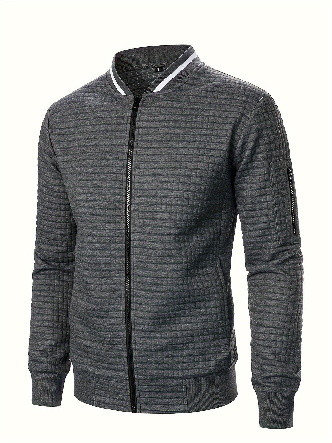 Raymond | Textured Zip-Up Bomberjack