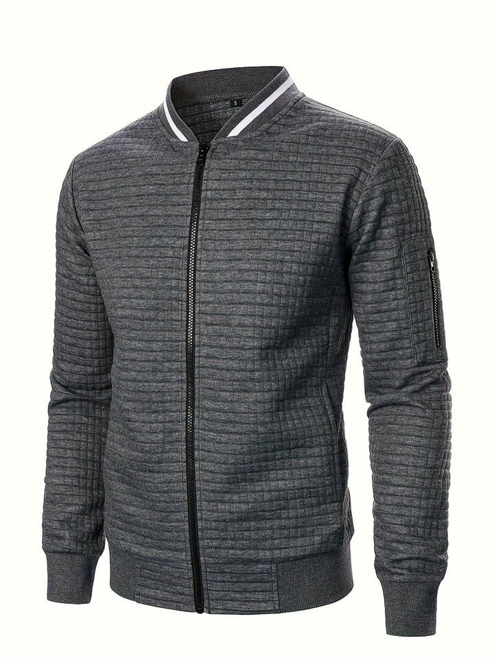 Raymond | Textured Zip-Up Bomberjack
