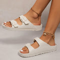 Simone | Dubbele Gesp Comfort Sandalen