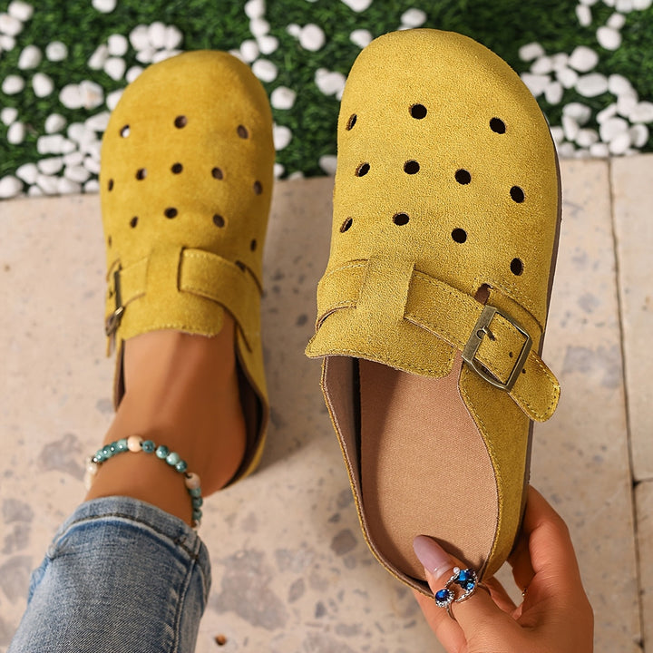 Marion | Slip-On Klompen met Gesp-Detail