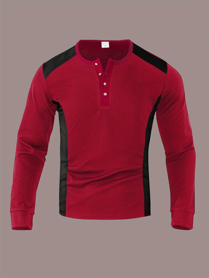 Curtis | Getextureerde Lange Mouwen Henley