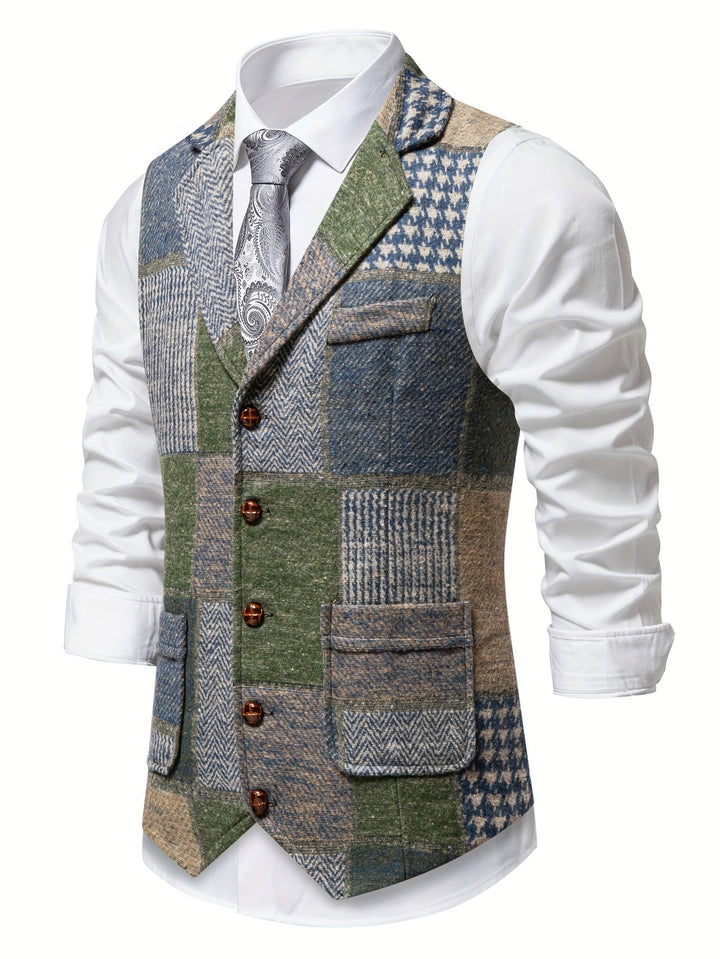 Tobias | Patchwork Op maat Gemaakt Vest