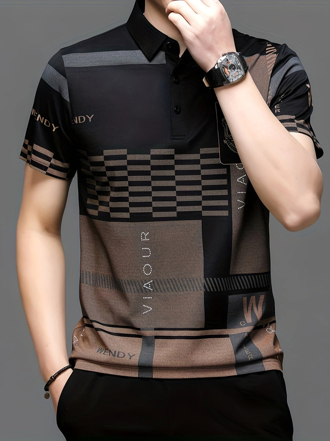 Nathaniel | Verfijnde Kleurblok Polo Shirt