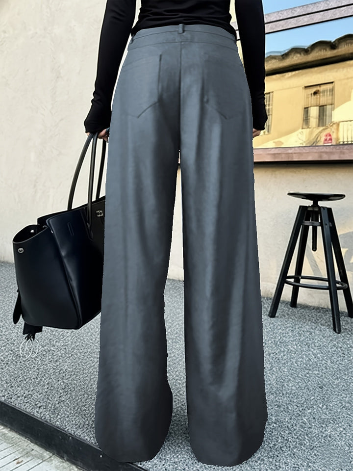 Claudia | Brede-Pijp Hoge Taille Broek