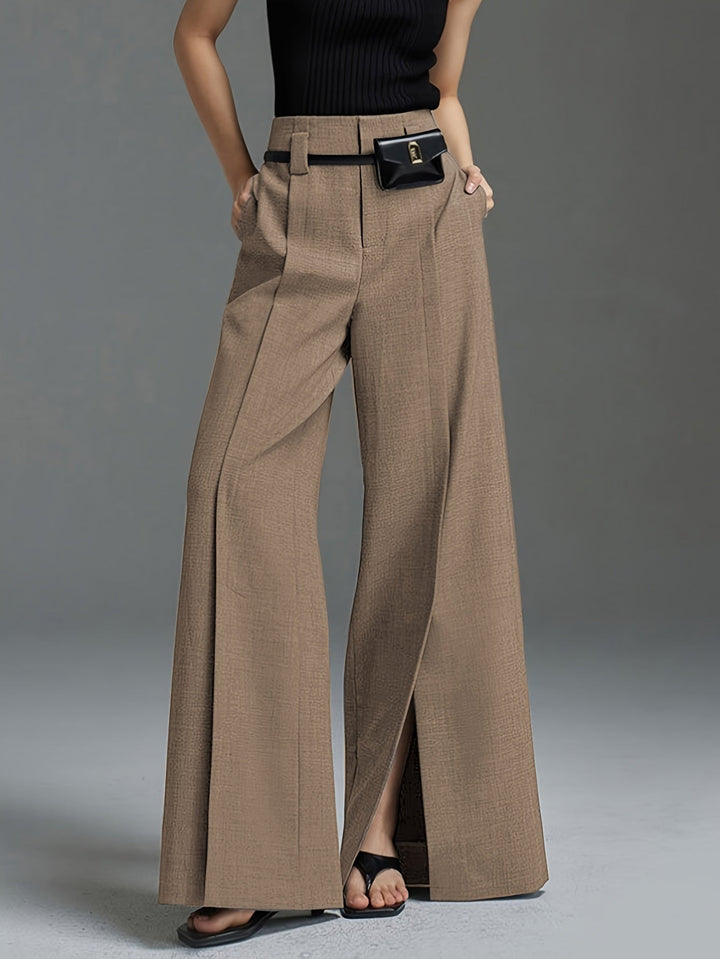 Lorraine | Wijde Pijpen Split Broek