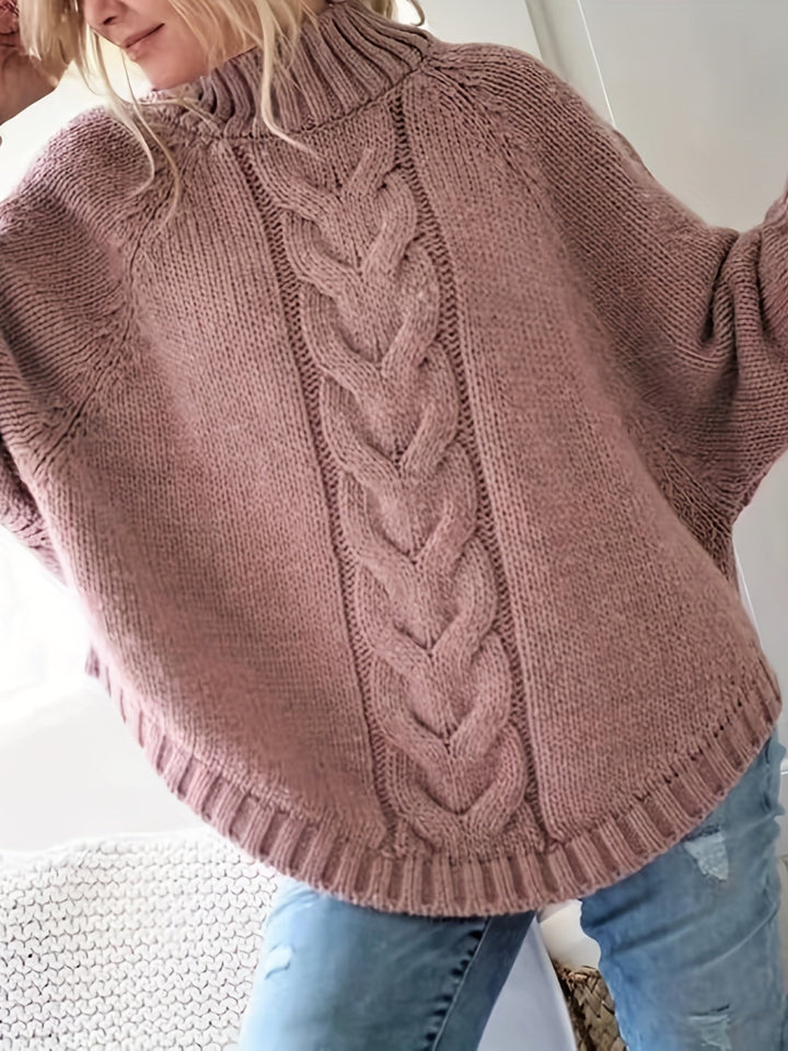 Gwendolyn | Kabelgebreide Hoge-Neck Trui