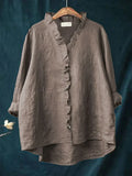 Eliza | Casual Ruffle V-Hals Blouse